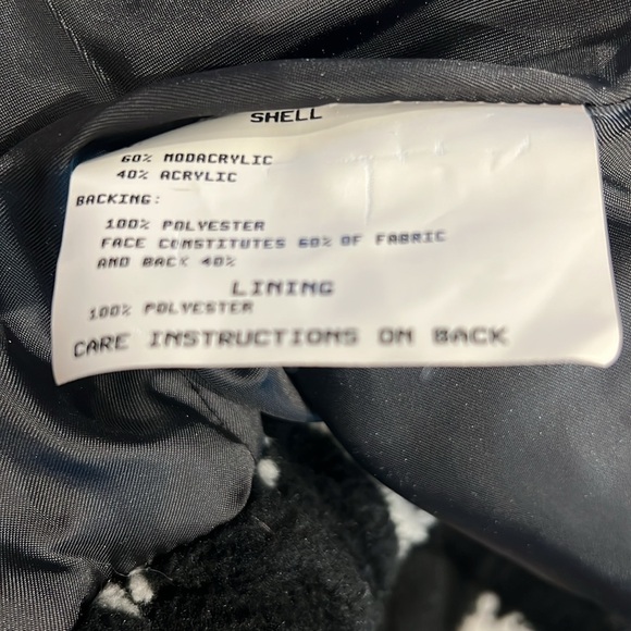 Denali Oversize Vintage Polar Bear Fleece Short Jacket - Picture 4 of 8